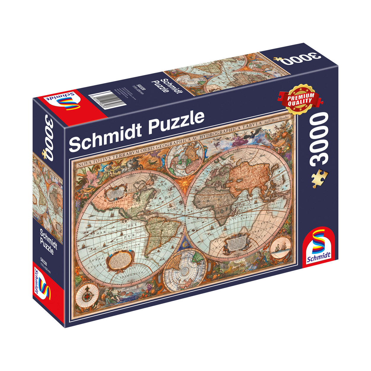 Schmidt Spiele Puzzle Antike Weltkarte ALDI ONLINESHOP