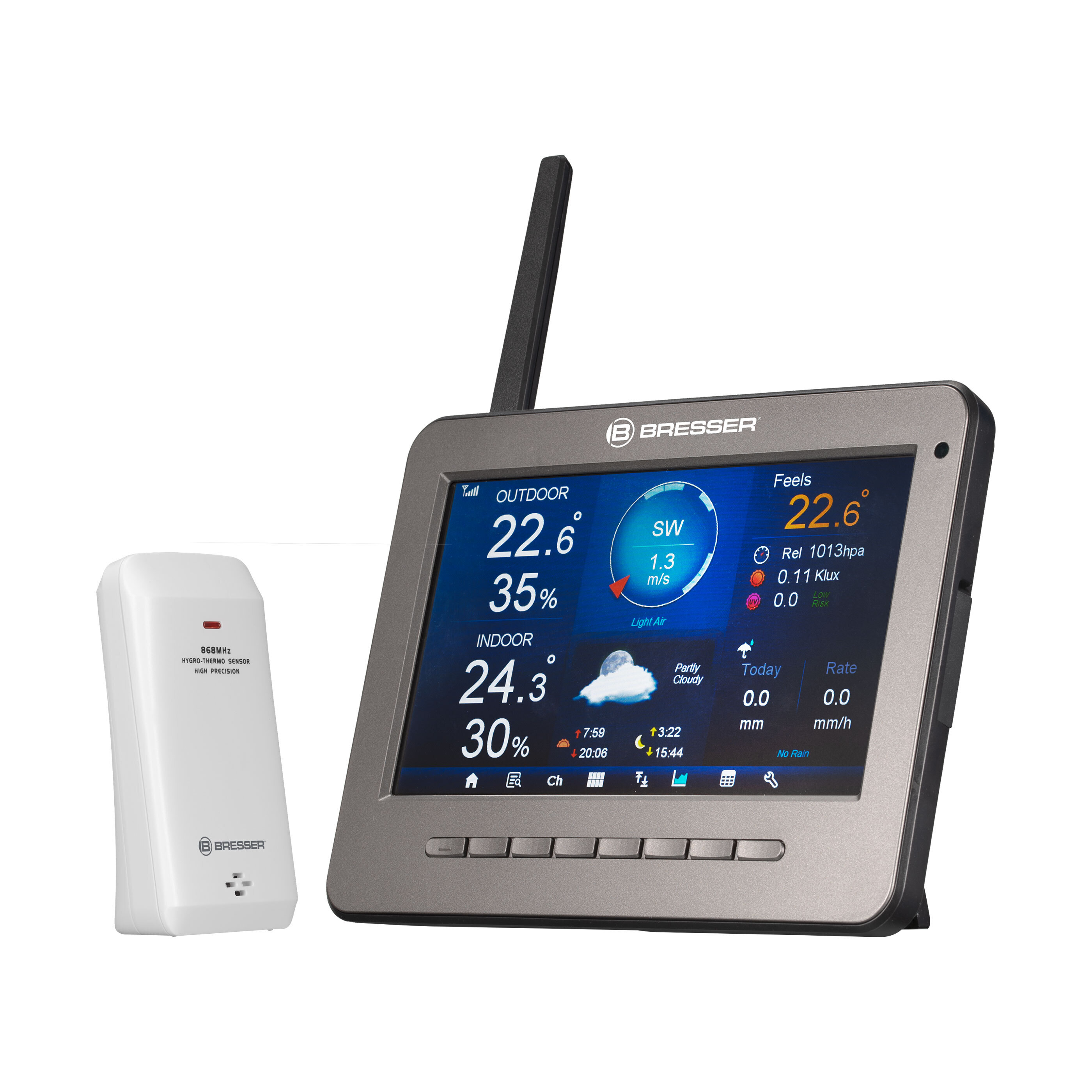 BRESSER WLAN Wetter Center TFT Mit Profi Sensor ALDI ONLINESHOP