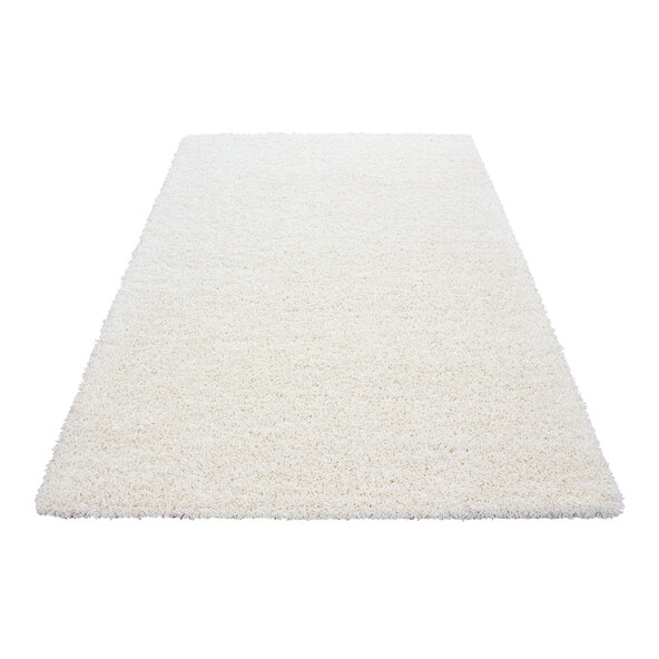 Hochflor Teppich, 80x150 cm, creme