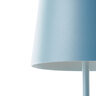 LED-Akku-Tischleuchte Kaami, nordisch-blau-matt
