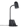 LED-Tischleuchte mit Wireless-Ladefunktion rund, schwarz