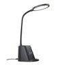 LED-Tischleuchte mit Wireless-Ladefunktion flach, schwarz