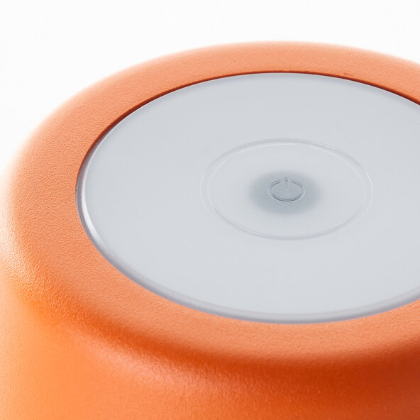 LED-Akku-Tischleuchte Kaami, orange-matt