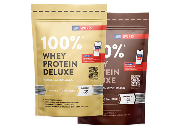 Whey Protein Deluxe, 2er Set, Schoko und Vanille (2 x 420 g = 840 g)