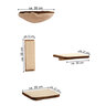 Katzen-Kletterwand, 4-tlg., beige-braun