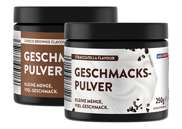 Geschmackspulver, Stracciatella & Chocolate Brownie, 2er Set (2 x 250g = 500g)