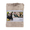 Hoodie Decke mit Kapuze, stein