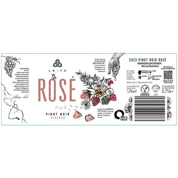 Pinot Noir Rosé, 6 Flaschen à 0,75 l 