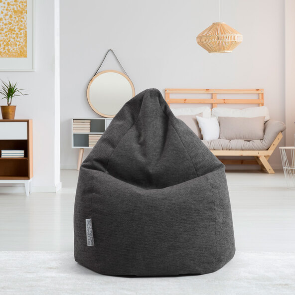 Indoor Sitzsack Lord Beanbag XL, anthrazit