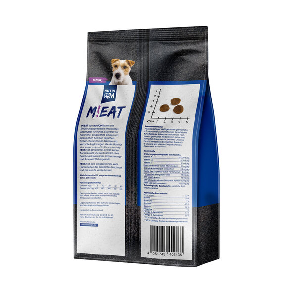 Hunde-Trockenfutter M!eat, Senior, 5 x 1,5 kg