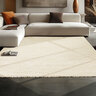 Hochflor Teppich, 80x150 cm, creme