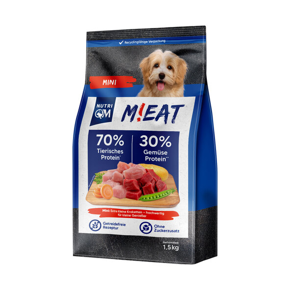 Hunde-Trockenfutter M!eat, Mini, 5 x 1,5 kg