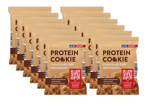 Protein Cookies Chocolate Chip, 12er Set (12 x 80 g = 960 g)