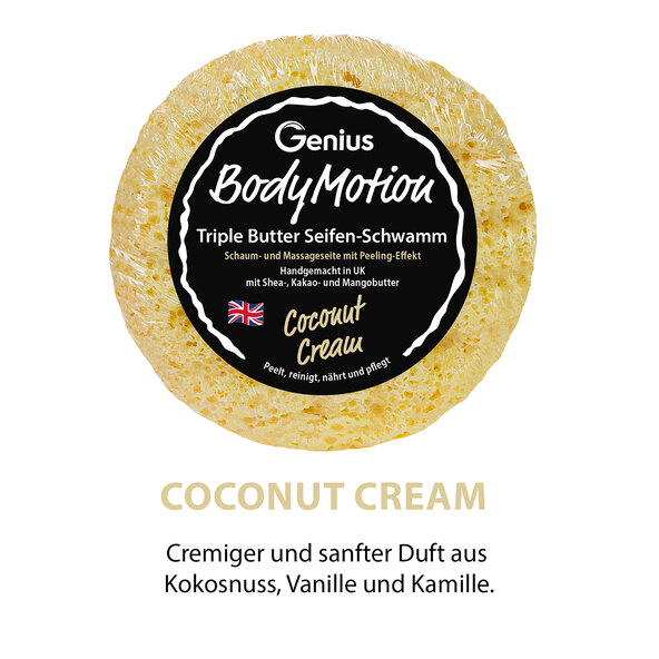 Body Motion Wellness Seifenschwamm Coconut Cream