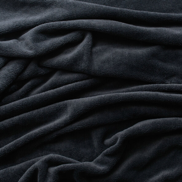 Fleece-Kuscheldecke, 150 x 200 cm, anthrazit