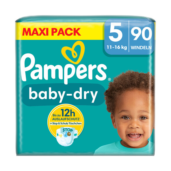 Baby Dry, Gr. 5 Junior, Maxi Pack, 2er Set