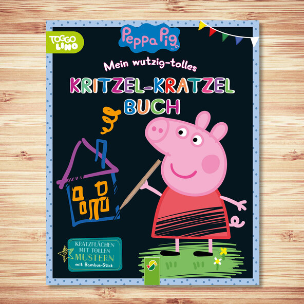 Peppa Pig Mein wutzig-tolles Kritzel-Kratzel-Buch