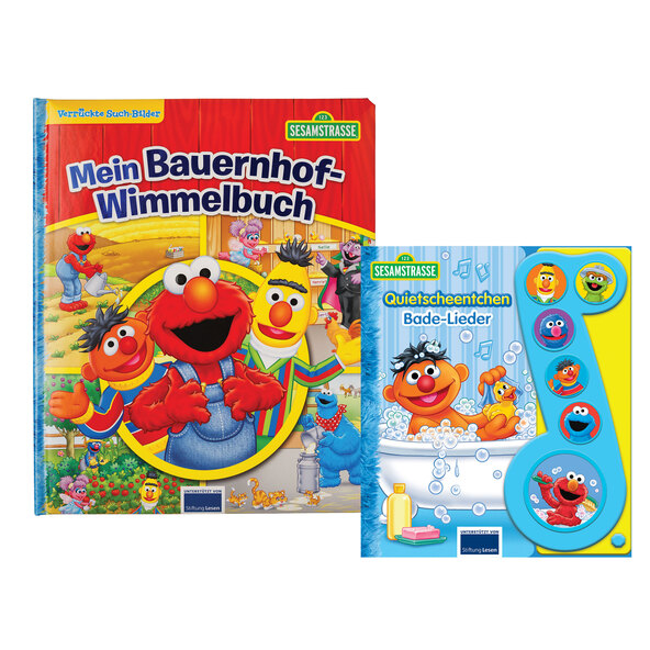 Buchset Sesamstraße, Wimmelbuch & Soundbuch