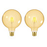 LED-Leuchtmittel E27 Gold G125, 2er Set