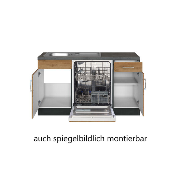270 cm Winkel-Küche, Möbel Porto 210 ONLINESHOP x Held ALDI |