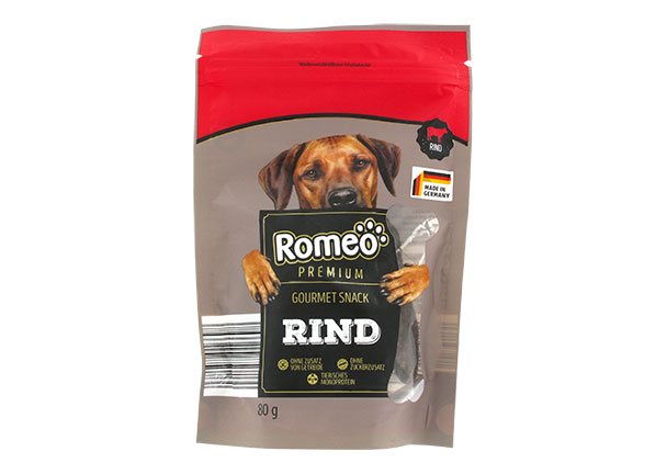 Romeo Premium Gourmet Hunde-Snack, 12 x 80 g